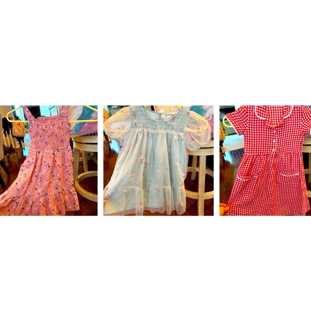 Lot of THREE H&M girls dresses size 3t